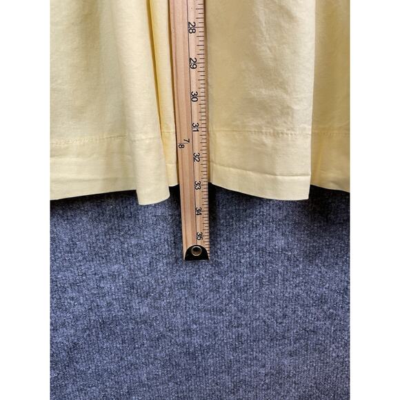 Joie Yellow Babydoll Dress Puff Sleeves Midi Medium - Picture 10 of 12